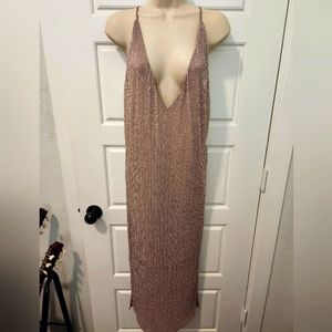 Express spaghetti strap dress with inner slip size Large